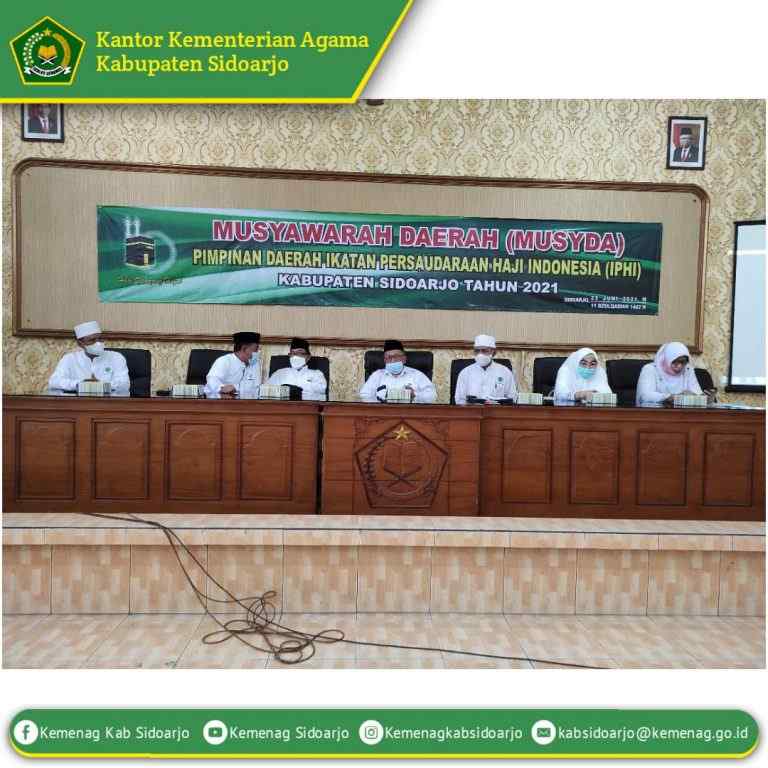 Kepala Kankemenag Sidoarjo Buka Musyawarah Daerah IPHI