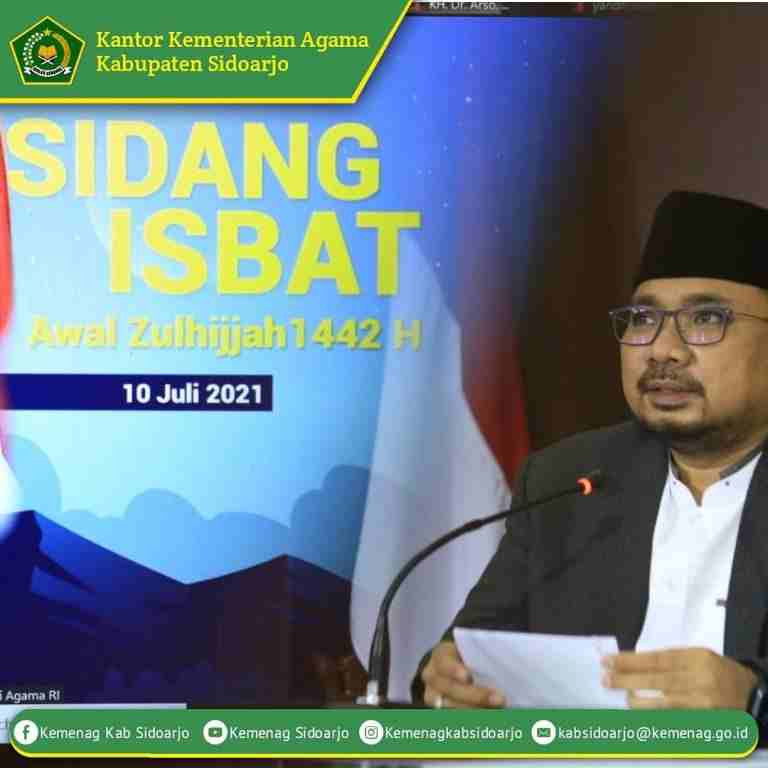 Pemerintah Tetapkan 1 Zulhijjah 1442H Jatuh pada Minggu, 11 Juli 2021