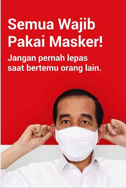 Tetap pakai masker kemanapun dan kapanpun