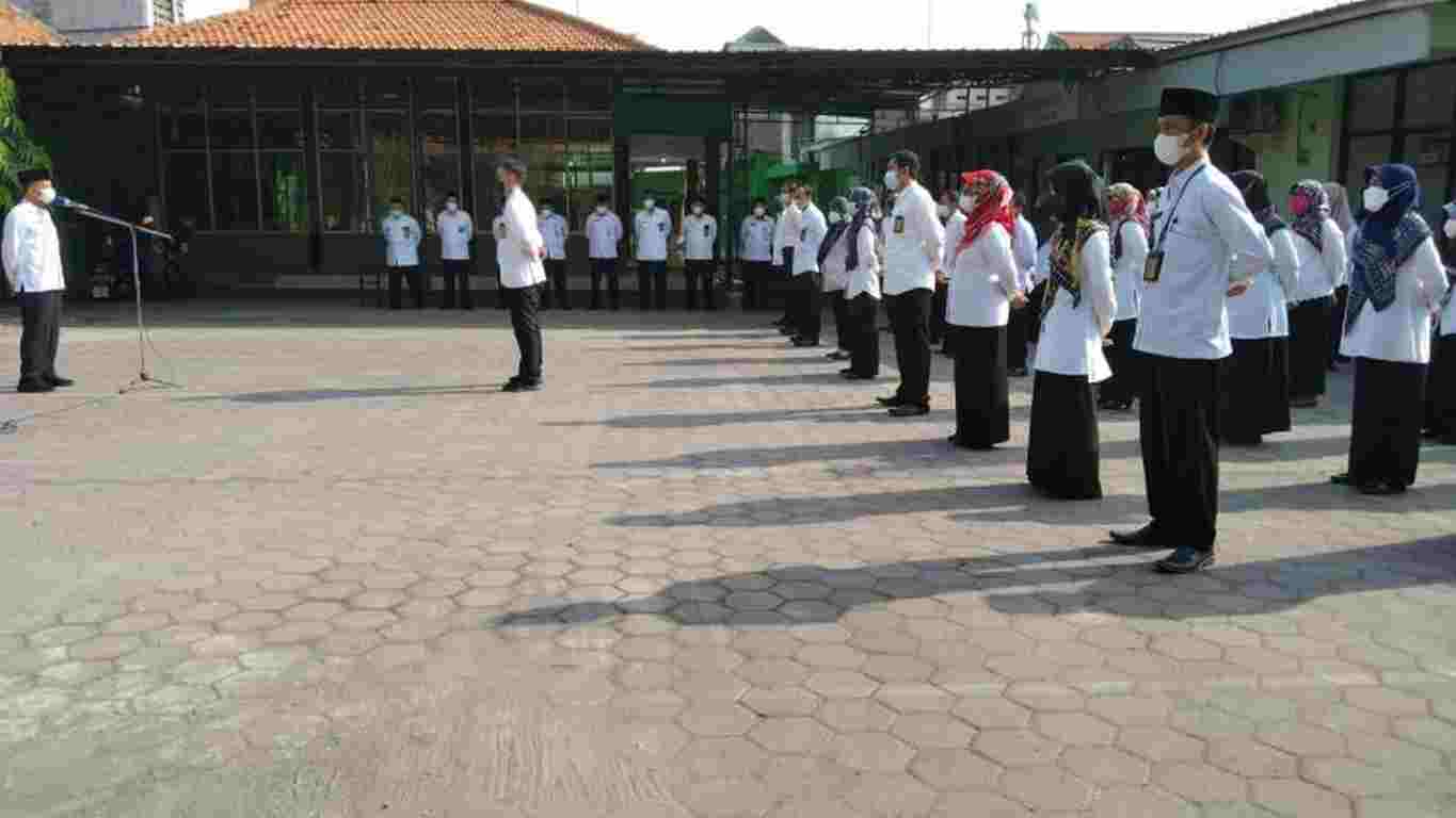 Apel Senin Pagi, Kasi Penma Jelaskan Perkembangan Proses Pembelajaran Tatap Muka