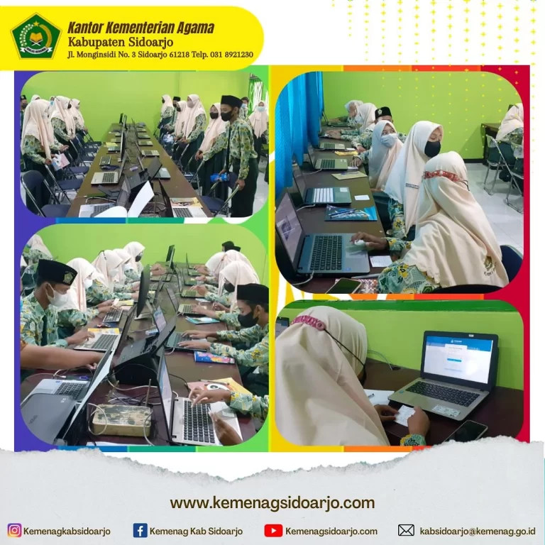 Pelaksanaan ANBK Tahun 2021 di MTsN 4 Sidoarjo Berjalan Lancar