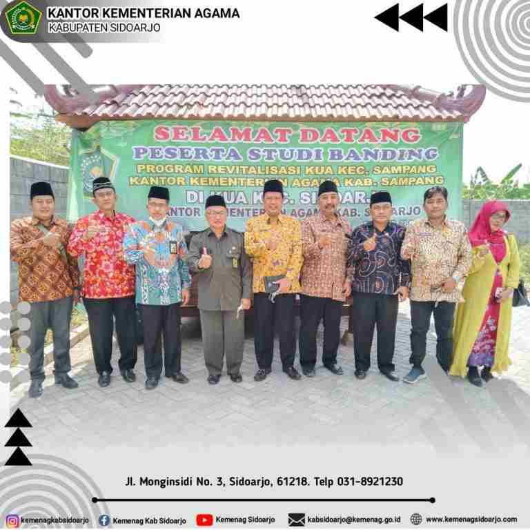 KUA Kec Sidoarjo Trima Rombongan Kemenag Kab Sampang