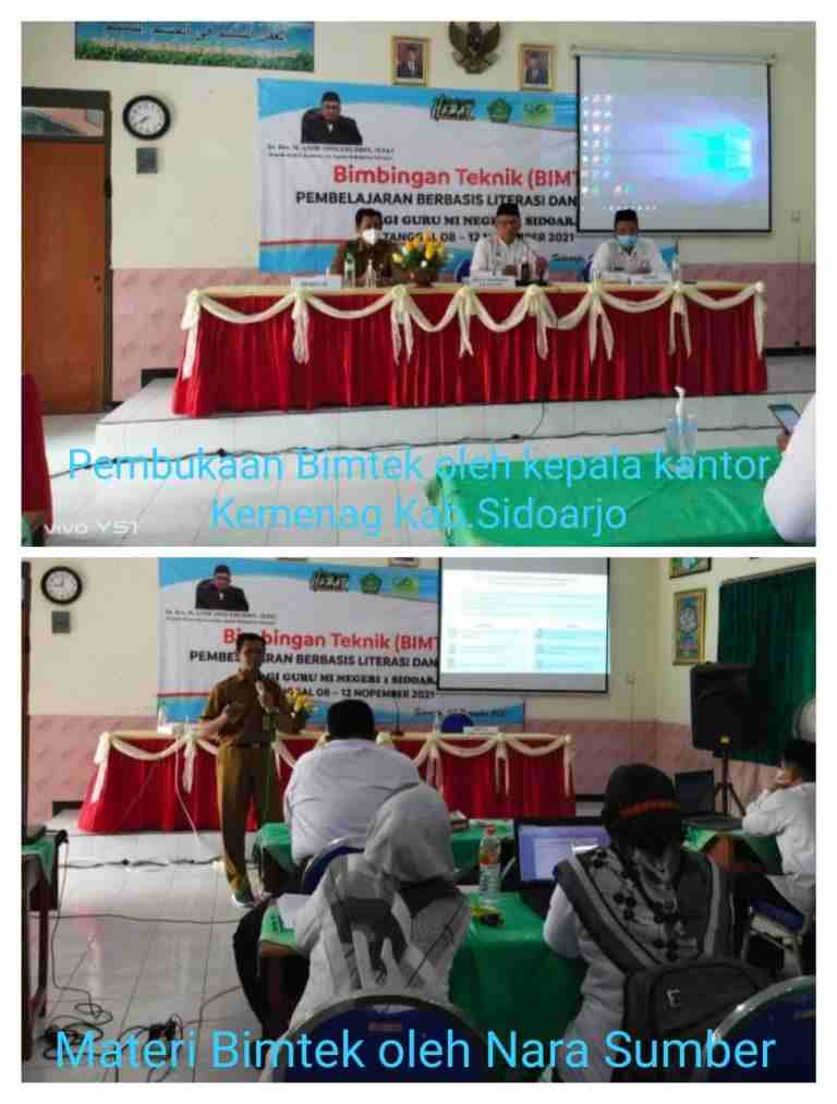 Tingkatkan Kompetensi Diri,Para Guru MIN 1 Sidoarjo Mengikuti BIMTEK Berbasis Literasi dan Numerasi.