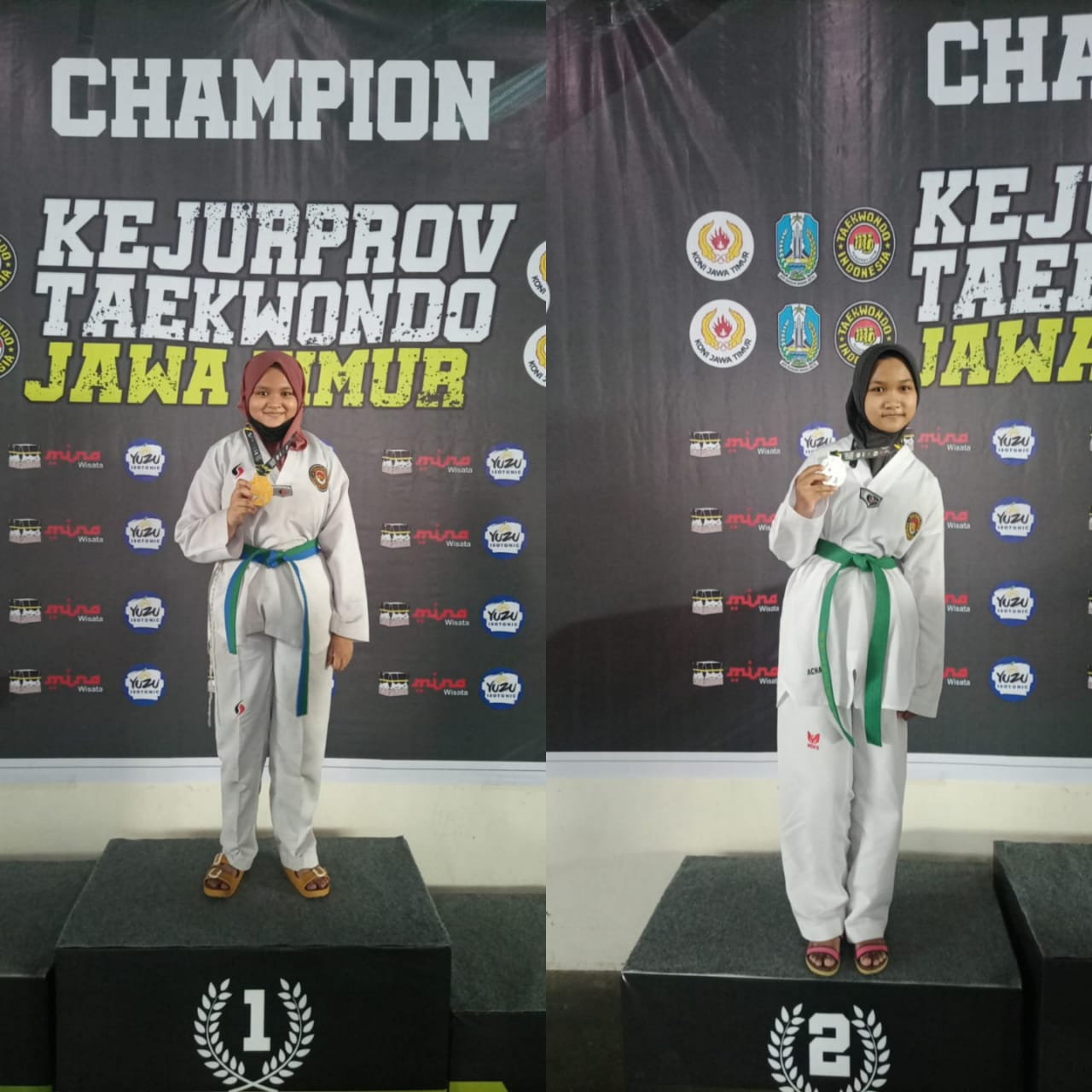 2 Atlet MTsN 1 Sidoarjo Sabet Juara, dalam Kejurprov Taekwondo Jatim