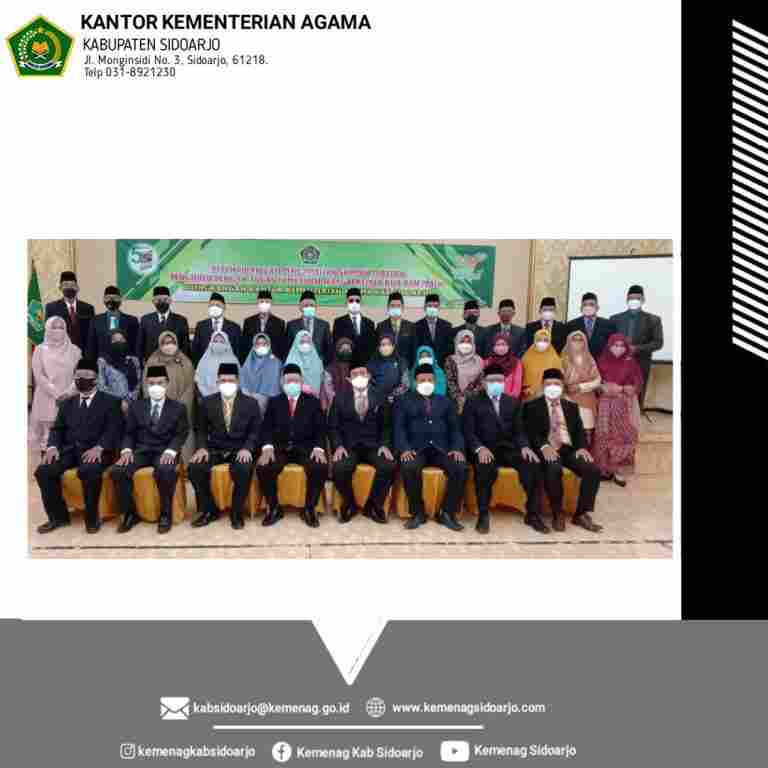 Kepala KanKemenag Sidoarjo Melantik Penghulu Dengan Tugas Tambahan Kepala KUA