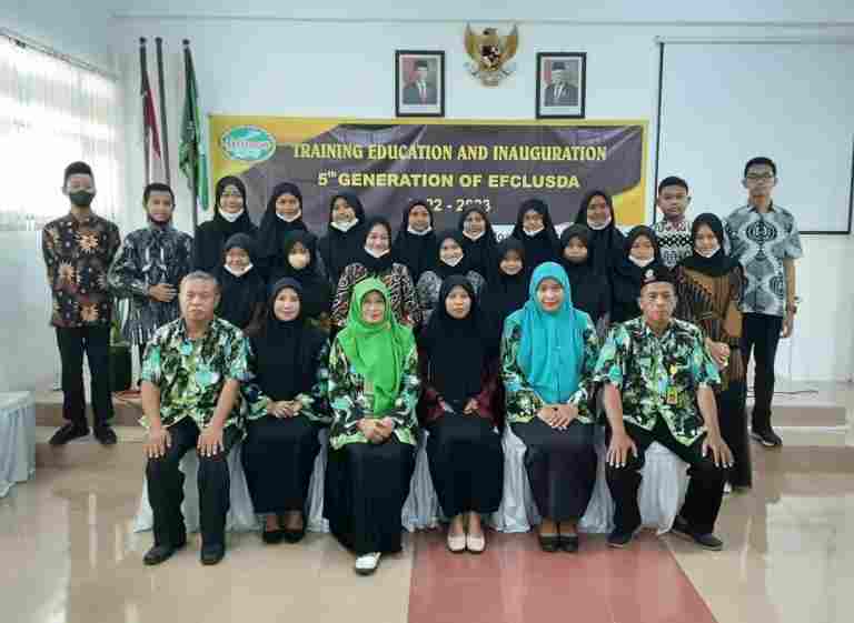 “EFCLUSDA CLUB’ MTsN 1 Sidoarjo Menggelar Pelantikan Pengurus Baru