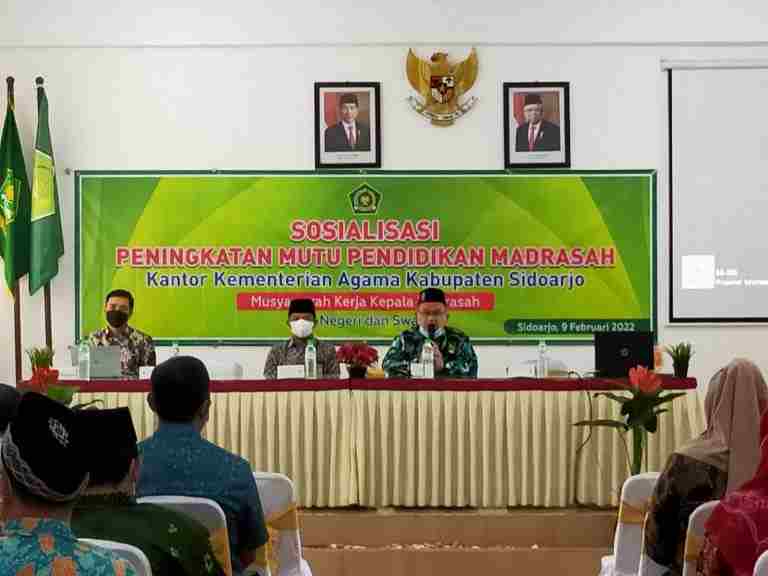 TINGKATKAN MUTU PENDIDIKAN MELALUI PERENCANAAN BERBASIS DATA, MKKM KABUPATEN SIDOARJO GELAR SOSIALISASI