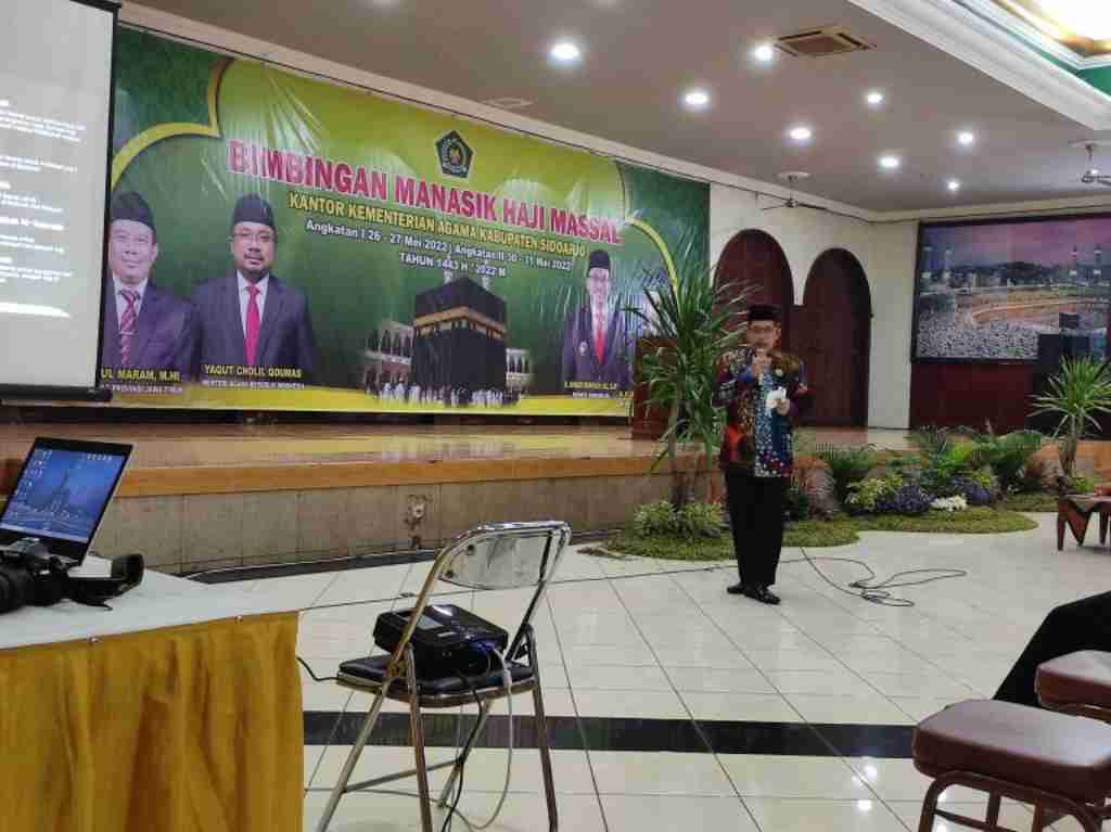 Jadi Narasumber , Kepala Kemenag Kabupaten Sidoarjo Bahas Peraturan Pemerintah Arab Saudi Tentang Penyelenggaraan Ibadah Haji