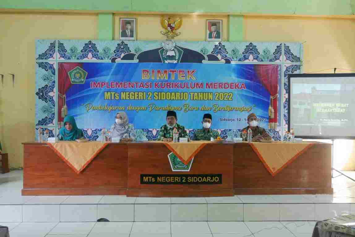 RTL Bimtek Kurikulum Merdeka di MTsN 2 Sidoarjo