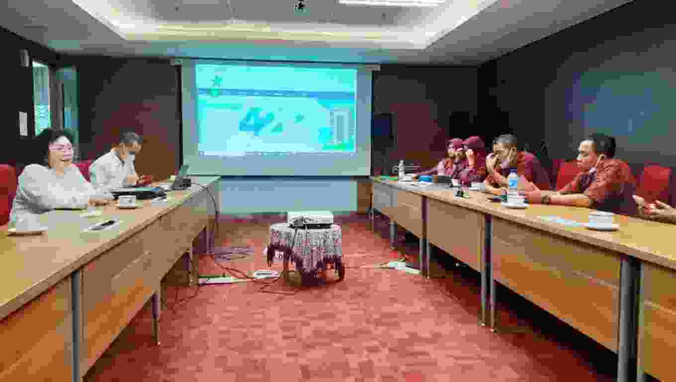 Audensi Tim Literasi MTsN 4 Sidoarjo Ke Perpusnas RI