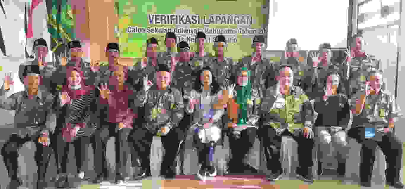Verifikasi Lapangan Calon Sekolah Adiwiyata Kabupaten Sidoarjo Tahun 2022 MTsN 1 Sidoarjo Menuju Green School