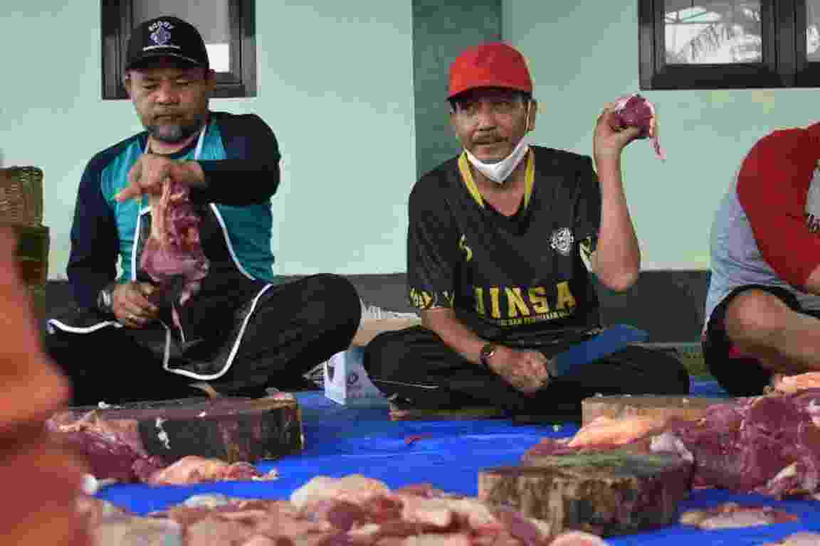 Kemenag Sidoarjo Laksanakan Penyembelihan Hewan Qurban