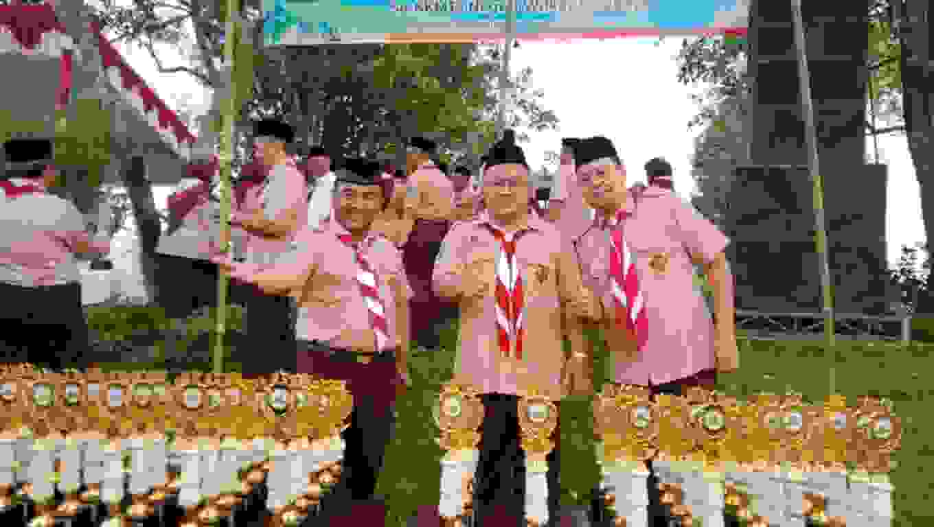 Scoutsanda MTsN 1 Sidoarjo Ikut Andil dalam PERUGA MTsN  Wilker Surabaya Tahun 2022