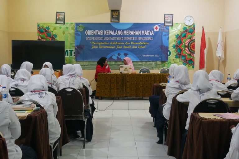 Antusiasme Anggota PMR MTsN 2 Sidoarjo dalam Orientasi PMR 2022