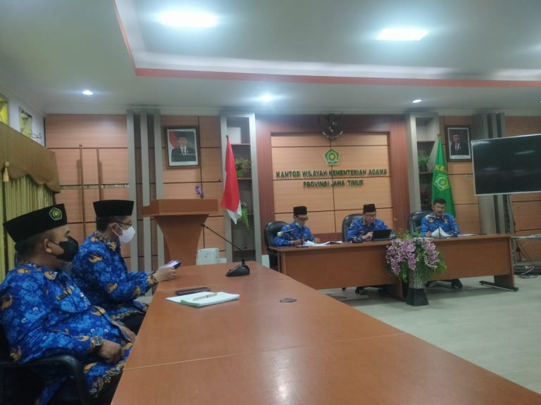 Kakankemenag, Kasi PD Pontren Kemenag Sidoarjo dan Kepala MAN Hadiri Rapat Persiapan Seleksi POSPENAS IX Tahun 2022