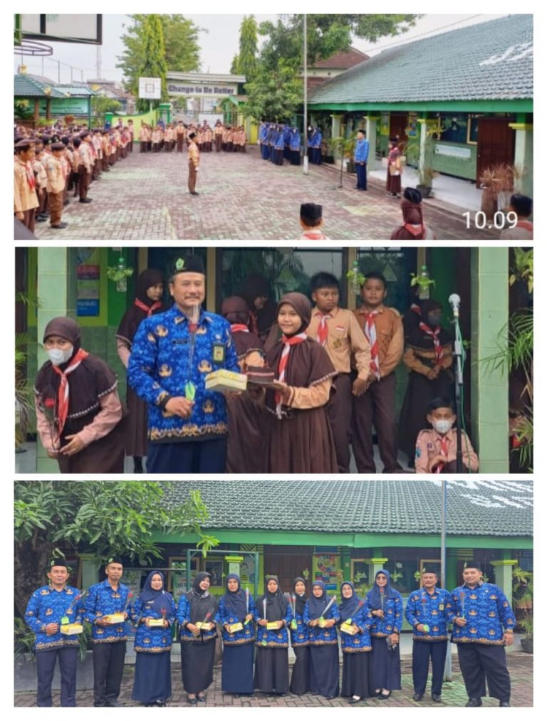 Peringatan Hari Guru Nasional di MIN 1 Sidoarjo Tanggal 25 November 2022 diperingati sebagai Hari Guru Nasional. Peringatan HGN di MIN 1 Sidoarjo tahun ini dilaksanakan dengan menggelar Upacara Bendera di halaman sekolah. Upacara diikuti oleh seluruh Dewan Guru dan Staf . Petugas pada kegiatan kali ini adalah siswa kelas VI C. Selaku Pembina Upacara yakni Kepala MIN 1 Sidoarjo bapak Musta’in, S.Pd, M.Pd. Tema peringatan Hari Guru tahun ini adalah " Berinovasi Mendidik Generasi ". Dalam pidatonya pembina upacara menyampaikan bahwa Peringatan Hari Guru ini menjadi momentum untuk mengenang jasa guru-guru yang telah mendidik dan membimbing kita sebagai murid-muridnya dengan harapan para muridnya menjadi orang yang sukses suatu saat nanti. “ Anak-anak mari lakukan kebaikan-kebaikan yang telah diajarkan oleh bapak dan ibu guru,” pesannya. Di akhir acara ada sesi foto bersama, kesempatan ini dimanfaatkan para siswa kelas VI A untuk mempersembahkan hadiah berupa sekuntum bunga mawar kepada para guru sebagai ungkapan cinta dan rasa terima kasih atas jasa sang guru.