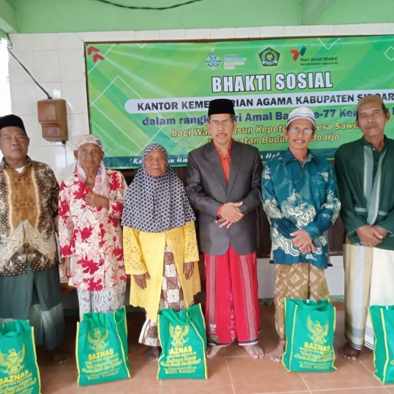 <strong>Kementeerian Agama Kab Sidoarjo Kembali Serahkan Bantuan Masyarakat Desa  Kepetingan Sawohan Buduran</strong>