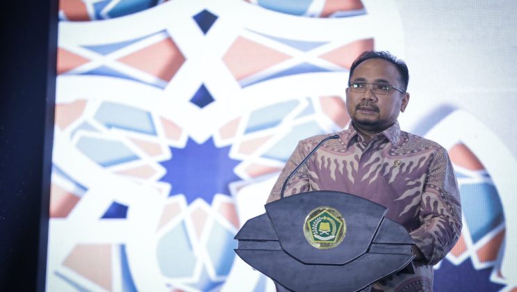 <em>Buka Rakernas Kemenag 2023, Gus Men: Hilangkan Praktik Korupsi!</em>
