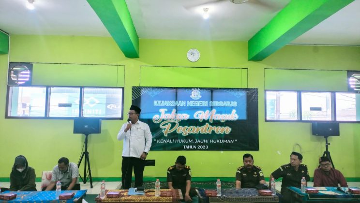 Kasi PD Pontren Sosialisasikan Pentingnya Ijop Pesantren di Ponpes An Nidhomiyah Ngelom Kecamatan Taman
