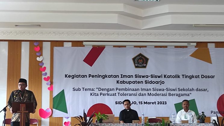 Kegiatan Peningkatan Iman Siswa-Siswi Katolik Tingkat Dasar Kabupaten Sidoarjo
