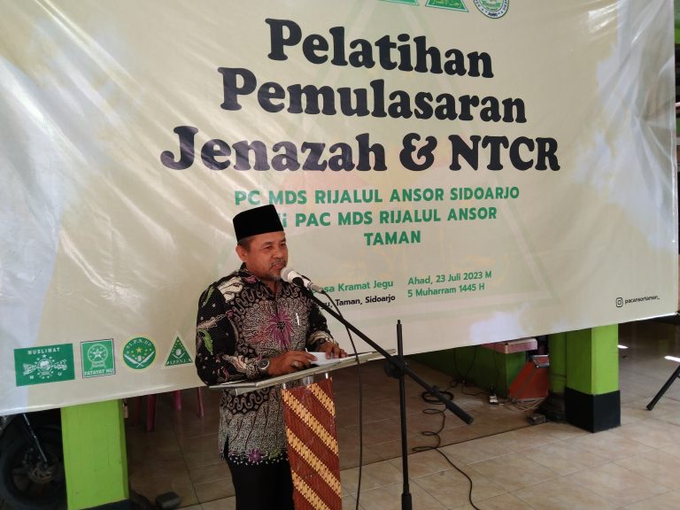 Kemenag Apresiasi Pelatihan Pemulasaran Jenazah dan NTCR MDS Rijalul Ansor Taman