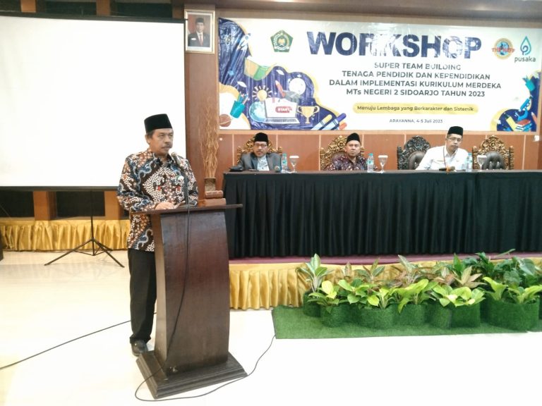 Kemenag Apresiasi Komitmen MTsN 2 Sidoarjo dalam Mewujudkan Madrasah yang Berinovasi