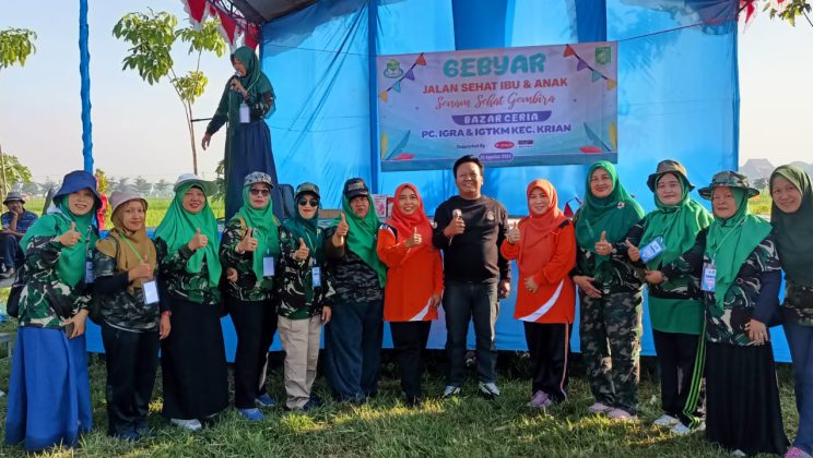 Gebyar Jalan Sehat Ibu dan Anak RA Kecamatan Krian