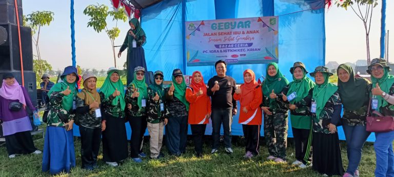 Gebyar Jalan Sehat Ibu dan Anak RA Kecamatan Krian