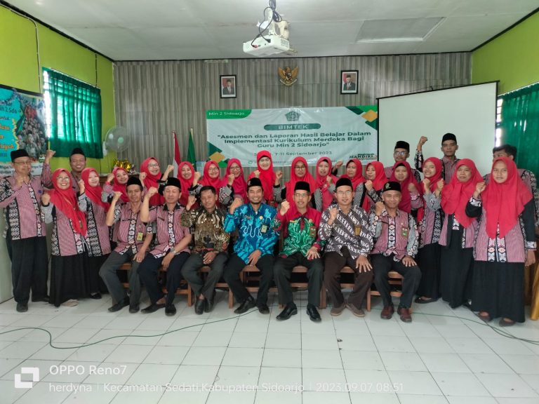 Bimtek Asesmen dan Laporan Hasil Belajar bagi Guru MIN 2 Sidoarjo