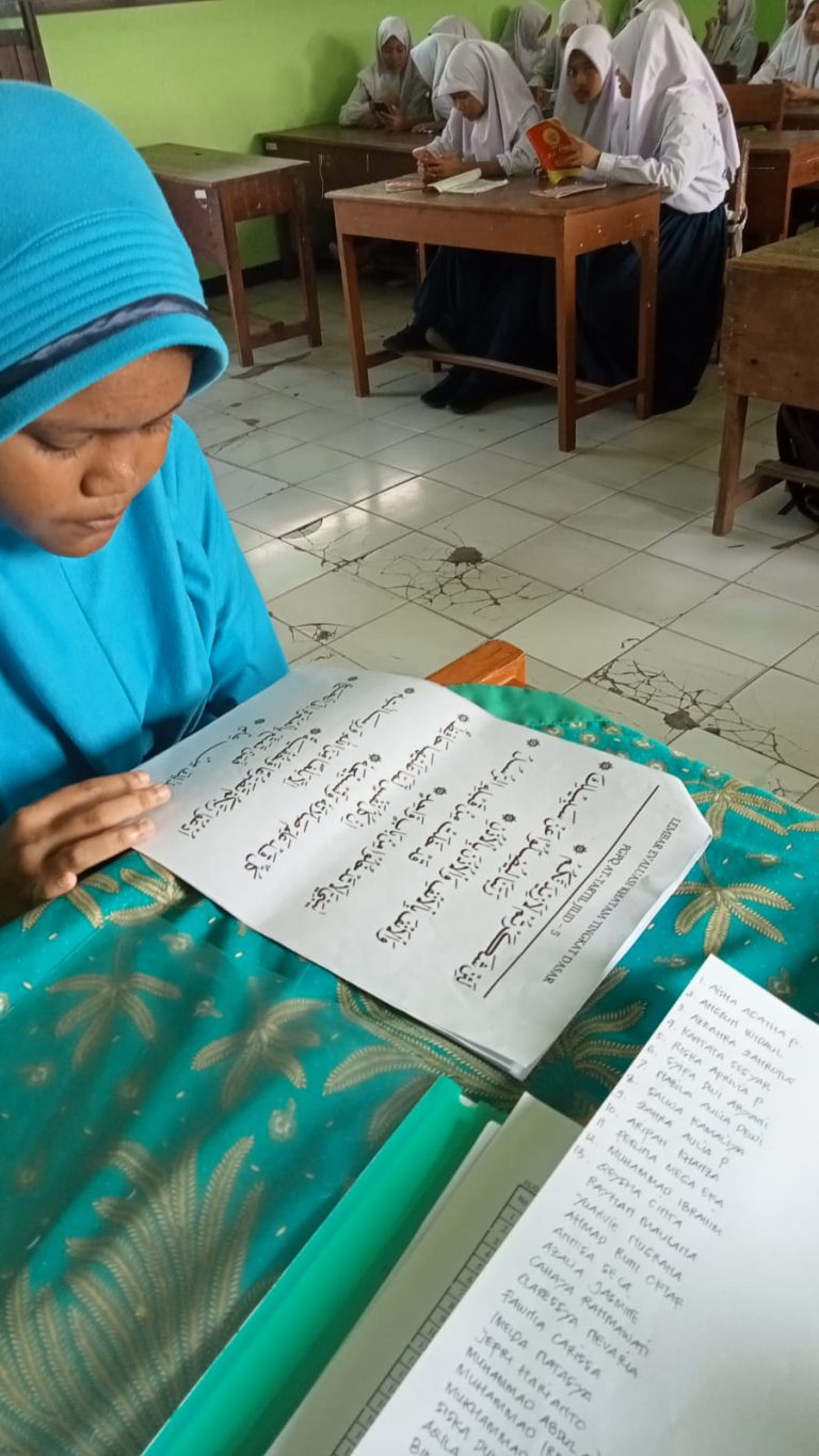 MTs Negeri 4 Sidoarjo Gelar Tes Jilid Baca Tulis Al Qur’an
