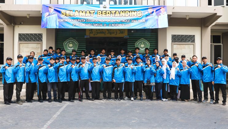 Kepala Kemenag Sidoarjo Lepas Kontingen Porseni MA Provinsi Jawa Timur 2023