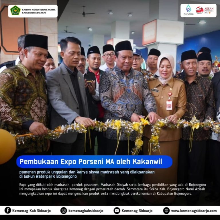Expo Kemenag Meriahkan Porseni MA Jatim 2023 di Bojonegoro
