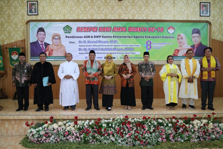 Pembinaan ASN dan DWP oleh Kakanwil dalam Resepsi Hari Amal Bhakti ke-78