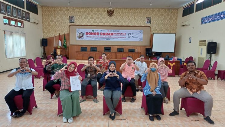 Donor Darah Rutin ke-8 Kemenag Sidoarjo Berhasil Kumpulkan 44 Kantong Darah