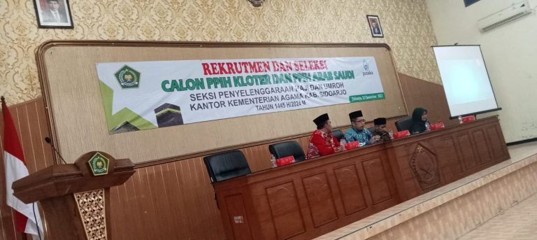 MTs Negeri 4 Sidoarjo Kirim Utusan untuk Rekrutmen Calon PPIH Kloter dan PPIH Arab Saudi