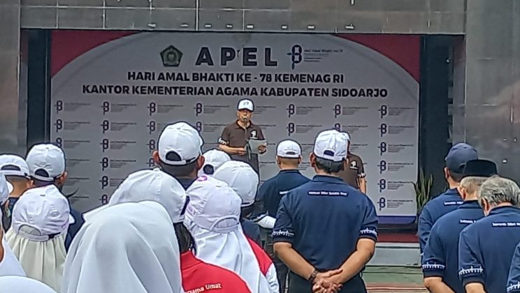 Peringatan HAB  Kemenag Ke-78 Digelar Di MTsN 1 Sidoarjo