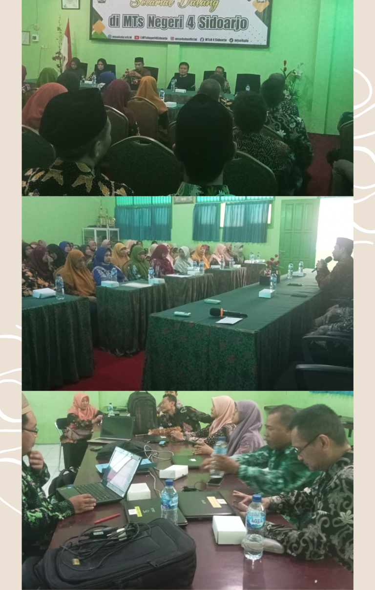 MTs Negeri 4 Sidoarjo Tuan Rumah Musyawarah Guru Mata Pelajaran (MGMP) IPA, Matematika, Bimbingan Konseling, dan Informatika