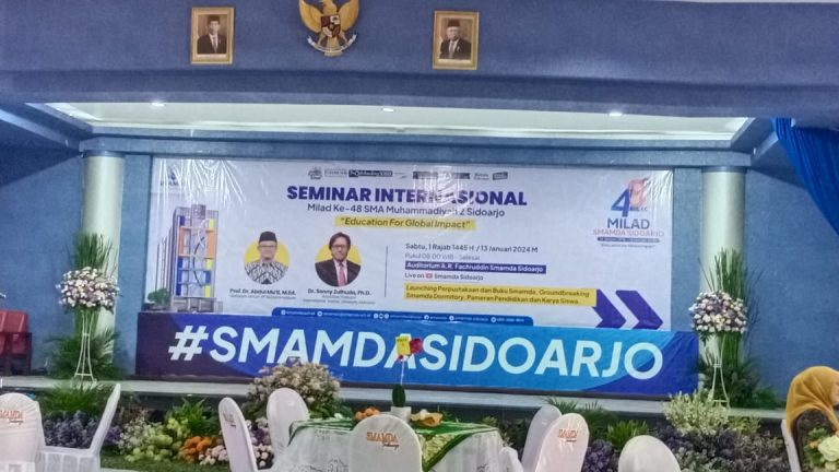 MTs Negeri 4 Sidoarjo Memeriahkan Milad ke-48 SMAMDA SIDOARJO dengan Tema “Education For Global Impact”