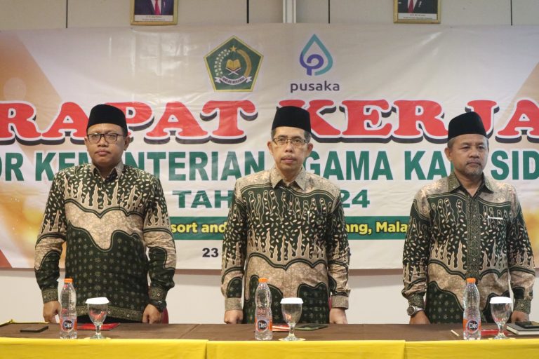 Kantor Kemenag Kabupaten Sidoarjo Gelar Rapat Kerja 2024