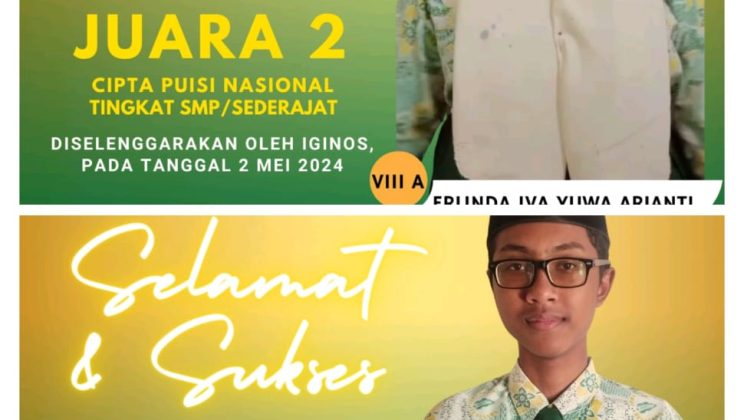 MTs Negeri 4 Sidoarjo Raih Prestasi dalam Lomba Cipta Puisi Nasional Tingkat SMP