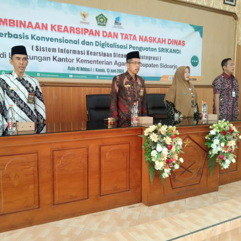 Pembinaan Kearsipan dan Tata Naskah Dinas di Lingkungan Kantor Kemenag Sidoarjo