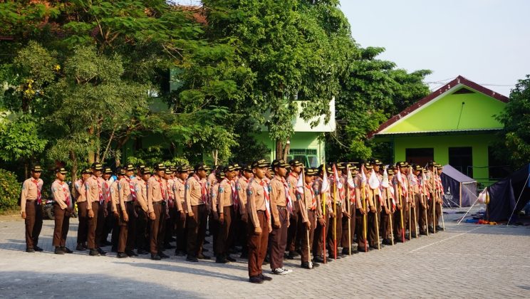 Pramuka Pangkalan MTs Negeri 4 Sidoarjo Sukses Gelar LT 1