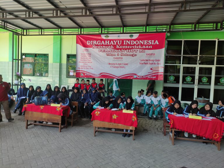 Semarak Lomba Kemerdekaan Meriahkan HUT ke-79 RI di MTsN 3 Sidoarjo