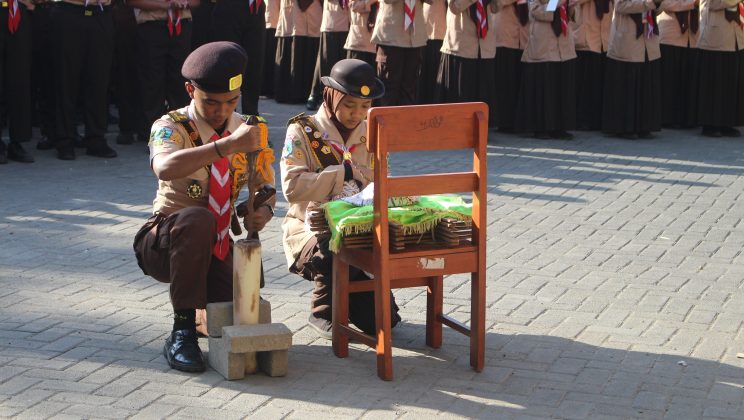 Simbolis Pembukaan Penerimaan Tamu Ambalan MAN Sidoarjo 2024