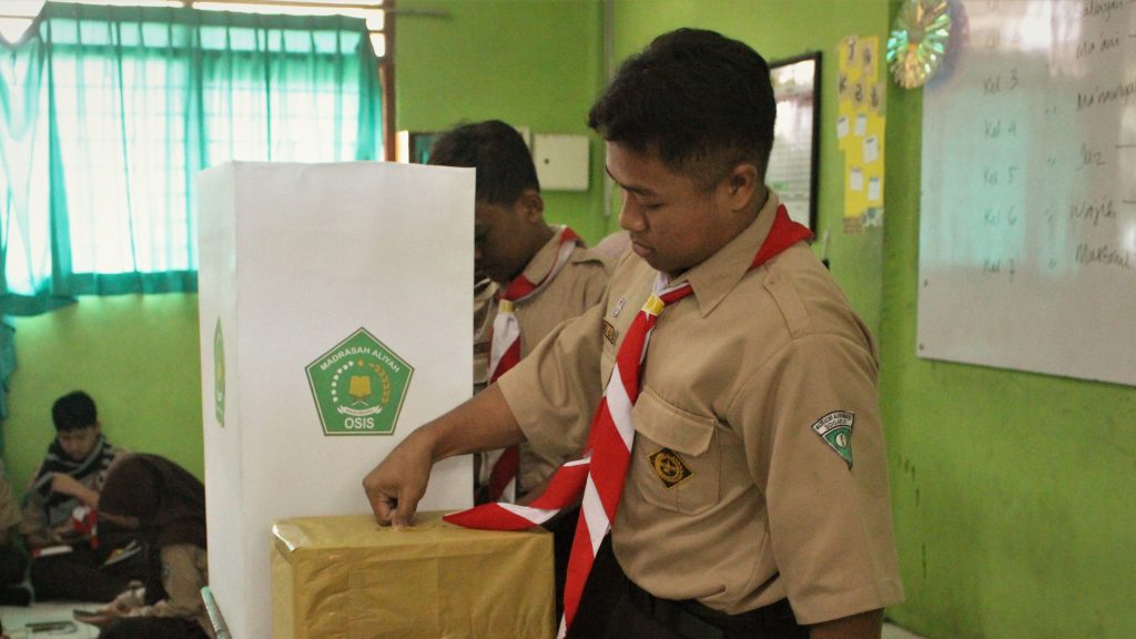 Proses Pemilihan Ketua OSIS MAN Sidoarjo