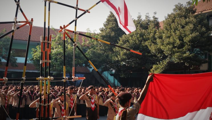 Upacara Peringatan Hari Pramuka 2024 di MAN Sidoarjo