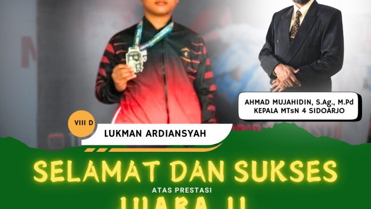Prestasi Gemilang Lukman Adriansyah, Siswa MTs Negeri 4 Sidoarjo