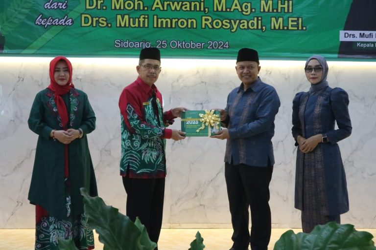 Pisah Sambut Kepala Kantor Kemenag Kabupaten Sidoarjo: Pengabdian Pak Arwani dan Harapan untuk Pak Mufi Imron Rosyadi
