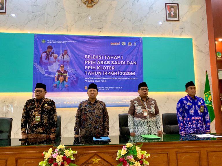 Seleksi Petugas Haji 2025 Resmi Dimulai: Kemenag Sidoarjo Gelar Tahap 1 PPIH Arab Saudi dan PPIH Kloter