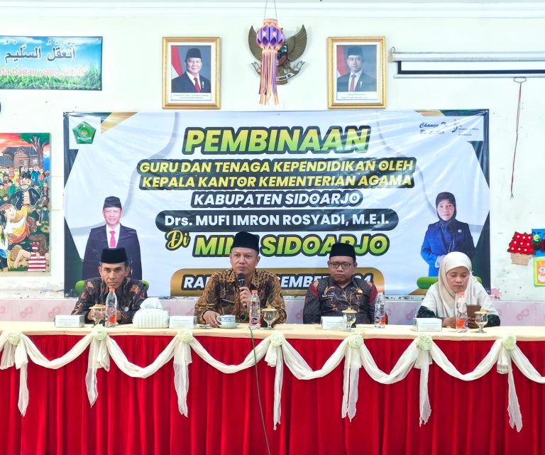 Bersama Majukan Pendidikan: Kepala Kemenag Beri Suntikan Motivasi di MIN 1 Sidoarjo